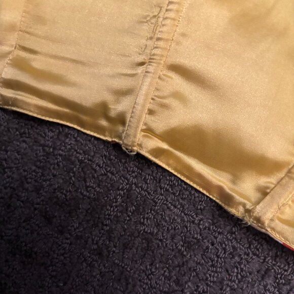 Dixiefied by Pinup Girl Couture Tiki Print Vintage Bustier Ruffle Top Size SMALL - Picture 8 of 11